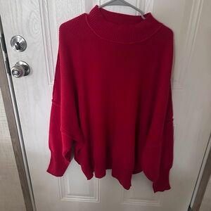 Zenana Outfitters Vibrant Red Turtleneck Sweater